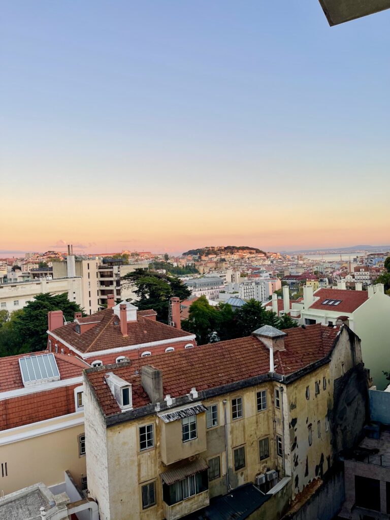 Lisbon castle's view from Giraldo Works
